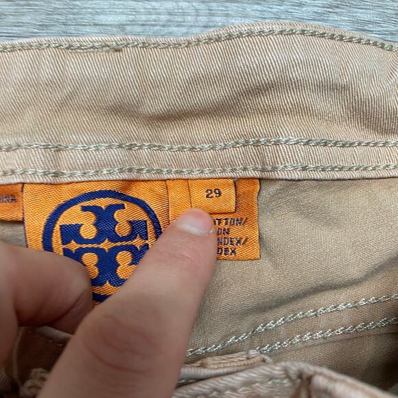 Tory Burch Tan Ankle & Cropped Jeans - Picture 6 of 11